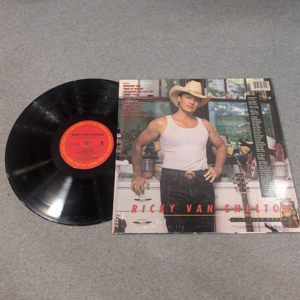Ricky Van Shelton Wild-Eyed Dream Vinyl LP Columbia C 40602 Country 1987 VG+ - Picture 2 of 2